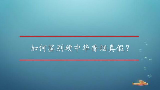 如何鉴别硬中华香烟真假?