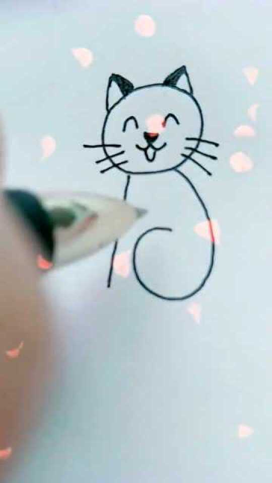 一招教你画小猫咪