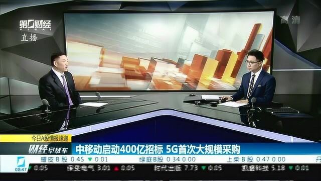 中移动启动400亿招标,5G首次大规模采购