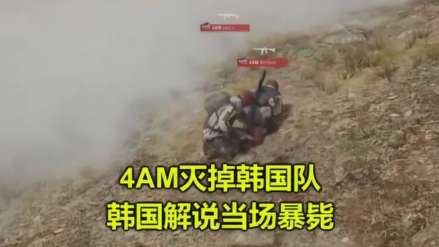 绝地求生:当4AM灭掉韩国队吃鸡,韩国TV的暴毙解说,把我笑抽了