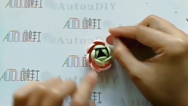 A1衍纸花环清新DIY创意手工教程AUTOU