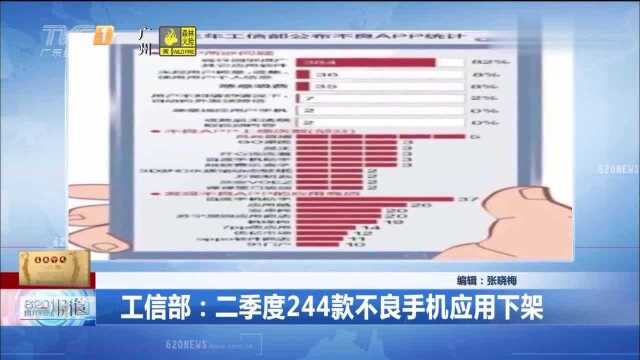 工信部:二季度244款不良手机应用下架