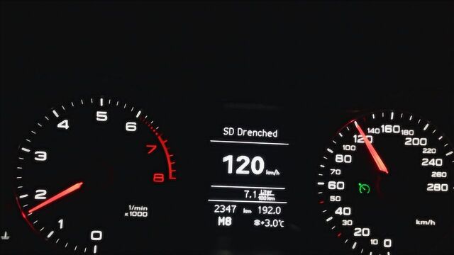 车速表显示车速120km/h,实际车速到底是多少?