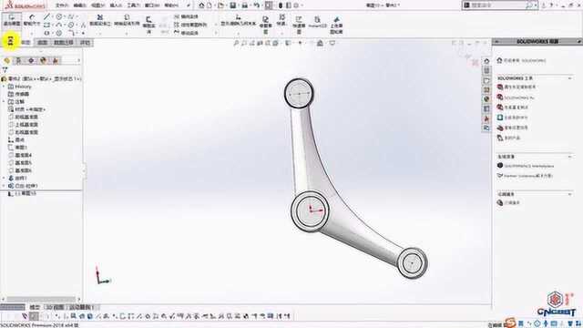 solidworks 建模—— 草图绘制 放样凸台 拉伸凸台