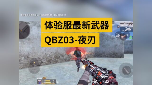 CF手游:体验服最新武器QBZ03夜刃