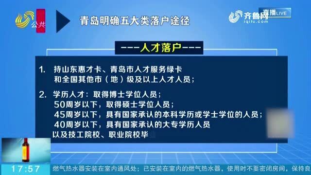 重磅!青岛、菏泽全面推出落户新政 来看看具体落户条件