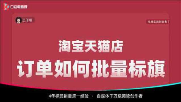 淘宝天猫店,如何区分补单账号和真实买家?一招教你快速插旗!