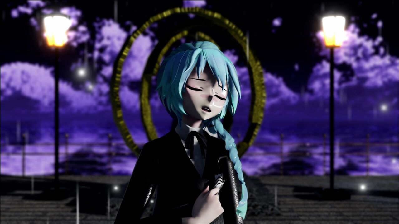 MMD初音未来歌姬计划,Glow,倾注而下的清冷之雨打湿我的心