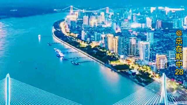 湖北荆门城市夜景