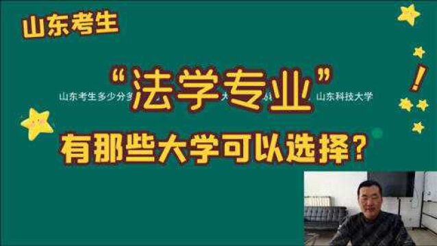 山东考生600分左右,报考法学专业,可以报考哪些院校?实操演示