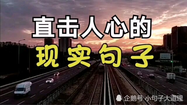 直击人心感悟至深的现实句子,社会很残酷,做好自己才重要