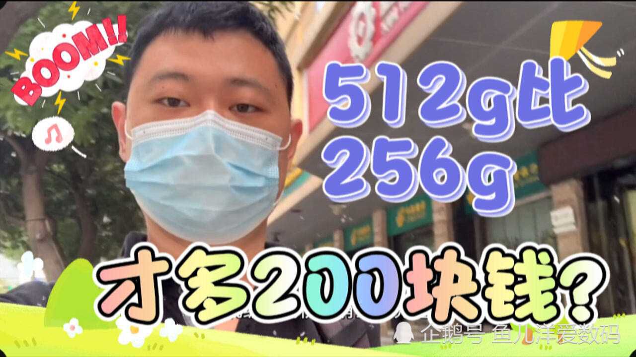 这款机型,512g才比256g贵不到200,你会怎么选呢?