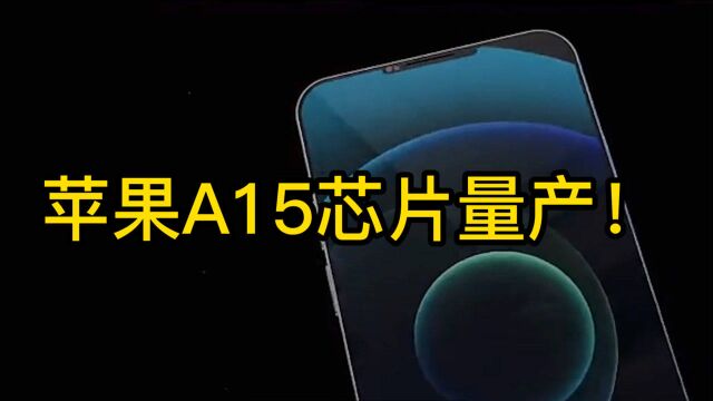 真就十三香呗!iPhone13的芯片A15参数亮眼,台积电已开始生产