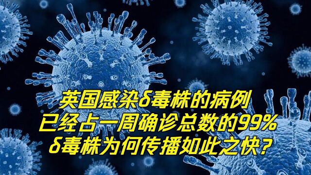 英国感染印度变异毒株的病例,已经占一周确诊比例总数的99%!