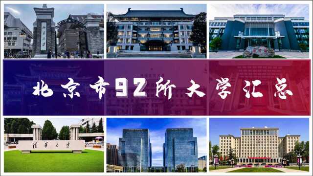 北京市全部大学汇总 本科+专科 助力高考志愿填报 校园表白墙