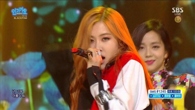 BLACKPINK《WHISTLE》SBS 人气歌谣 60帧