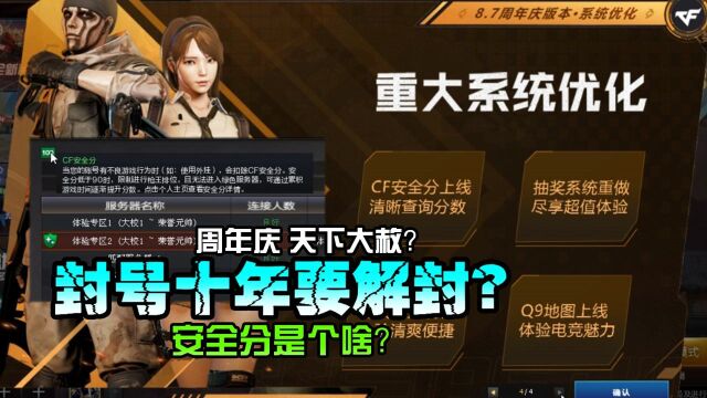 CF易小九:难道要解除十年封号? 安全分是什么?