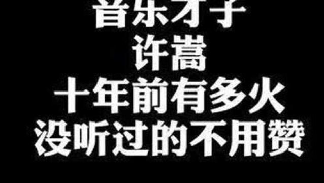 #许嵩 以后嵩哥开演唱会,你们别抢,能不能给我留一张.这又是谁的青春呢?