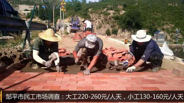 邹平民工工资市场影像调查