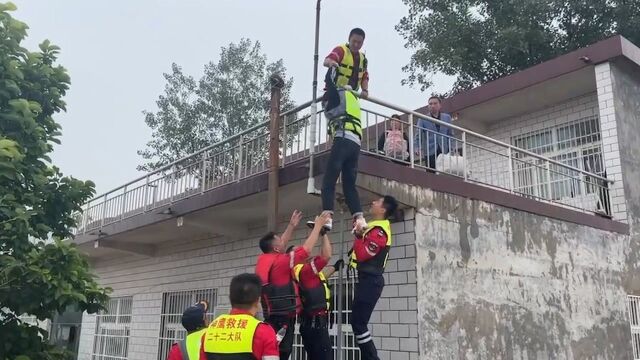 深入探访河南卫辉市:多条河流超保,救援人员全力转移居民