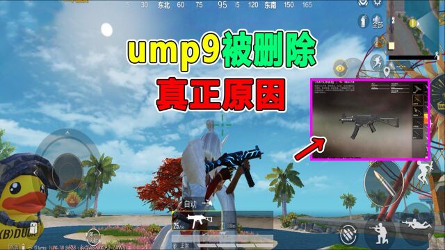 和平精英:ump9被删除的真正原因,你真的知道吗?