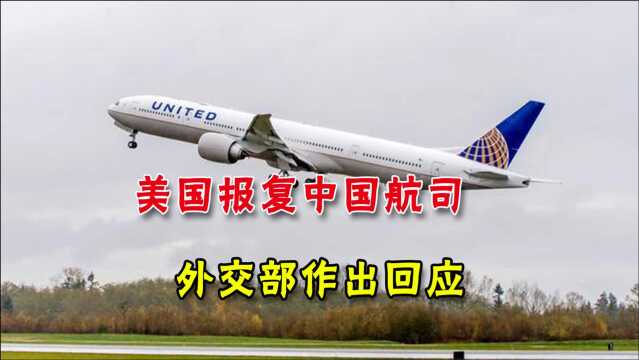 贼喊捉贼!美国“报复”四家中国航空公司,外交部作出回应