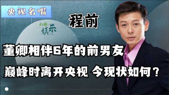 程前:董卿相伴6年的前男友,放弃央视一哥转行做演员,现状如何