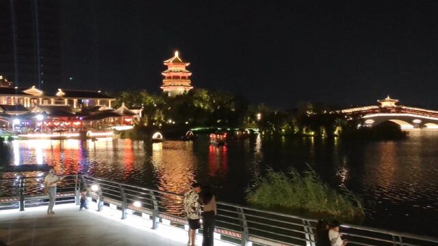 淄博张店高新区玉龙湖怎么样?一起来看看夜景!