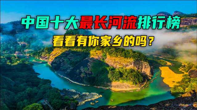 中国十大最长河流排行,长江黄河上榜,其它8条你知道在哪里吗?