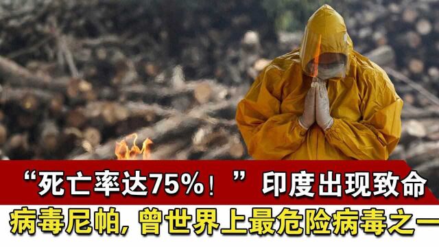 “死亡率达75%!”印度出现致命病毒尼帕,曾世界最危险病毒之一