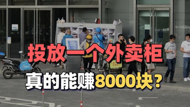 一个能赚8000元?投放外卖柜这个生意,是商机还是大坑?#财经热榜短视频征集#