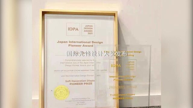 南宁龙光天宸荣获2021日本IDPA AWARD国际先锋设计大奖