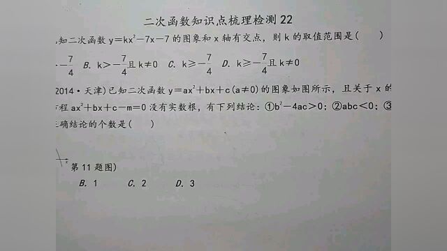 二次函数的图象如图所示,下列结论正确的个数是?