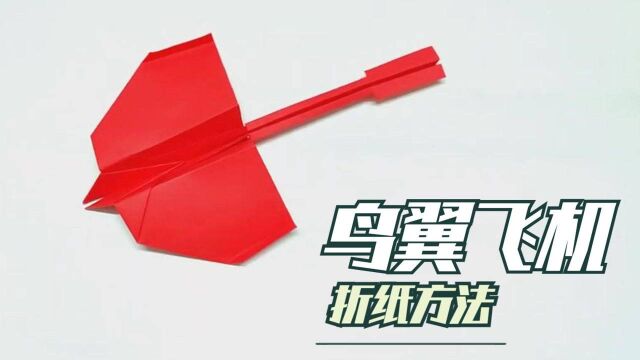 创意手工DIY,一架漂亮的“鸟翼飞机”