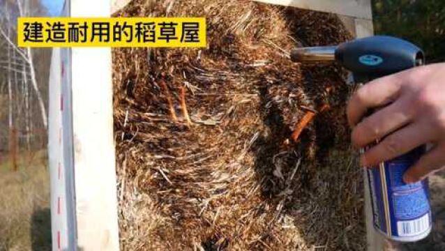 建造耐用的稻草屋,木屋别墅,冬暖夏凉,投资成本低,建造方便