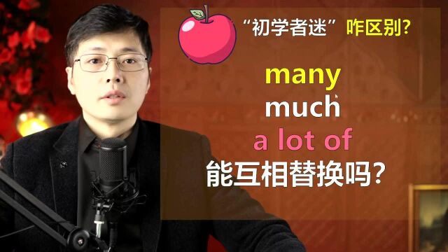 英语中many,much,a lot of可以互相替换吗?跟山姆老师学语法细节