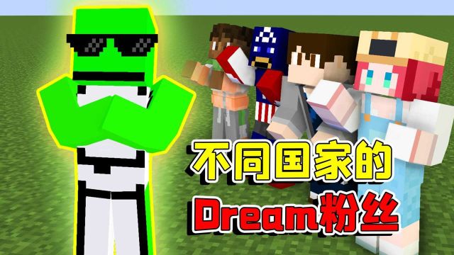 我的世界:不同国家的Dream粉丝是怎样的?