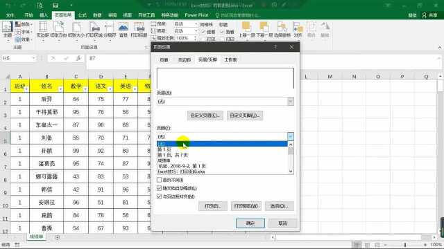 705Excel技巧快速给工作表设置页码打印出