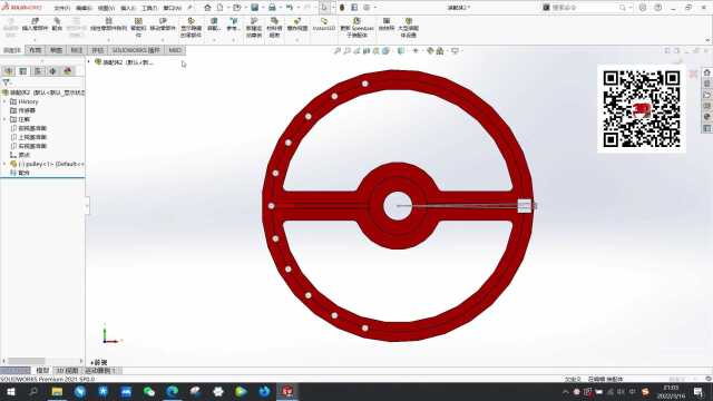 基于SolidWorks设计算例和Motion的动平衡尺寸优化及仿真验证