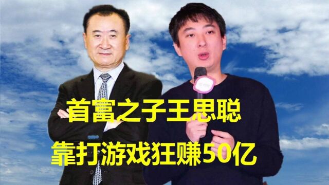 首富之子王思聪,父亲豪掷5亿创业,靠打游戏狂赚50亿入富豪榜