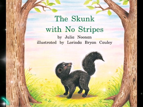 英语绘本 The Skunk With No Stripes