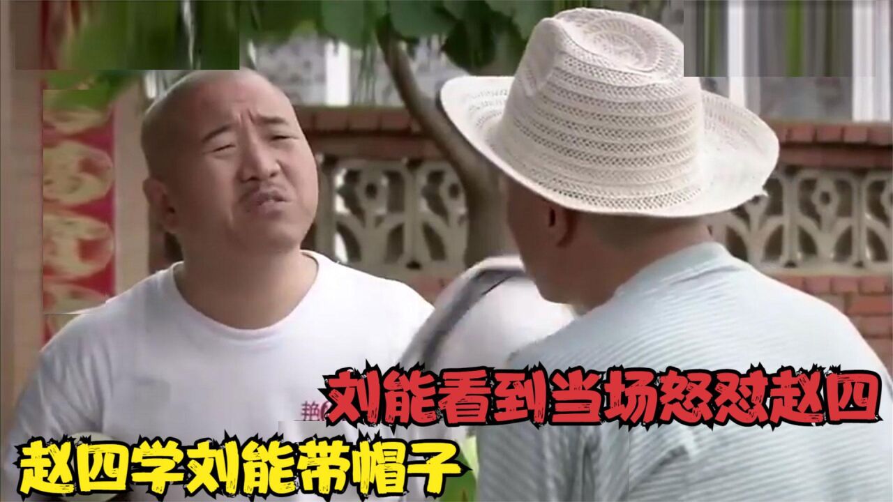 刘能赵四十大爆笑合集,赵四学刘能带帽子,刘能看到当场怒怼赵四