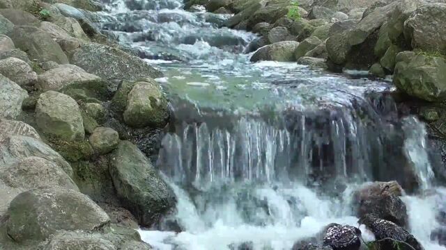 小溪流水特写