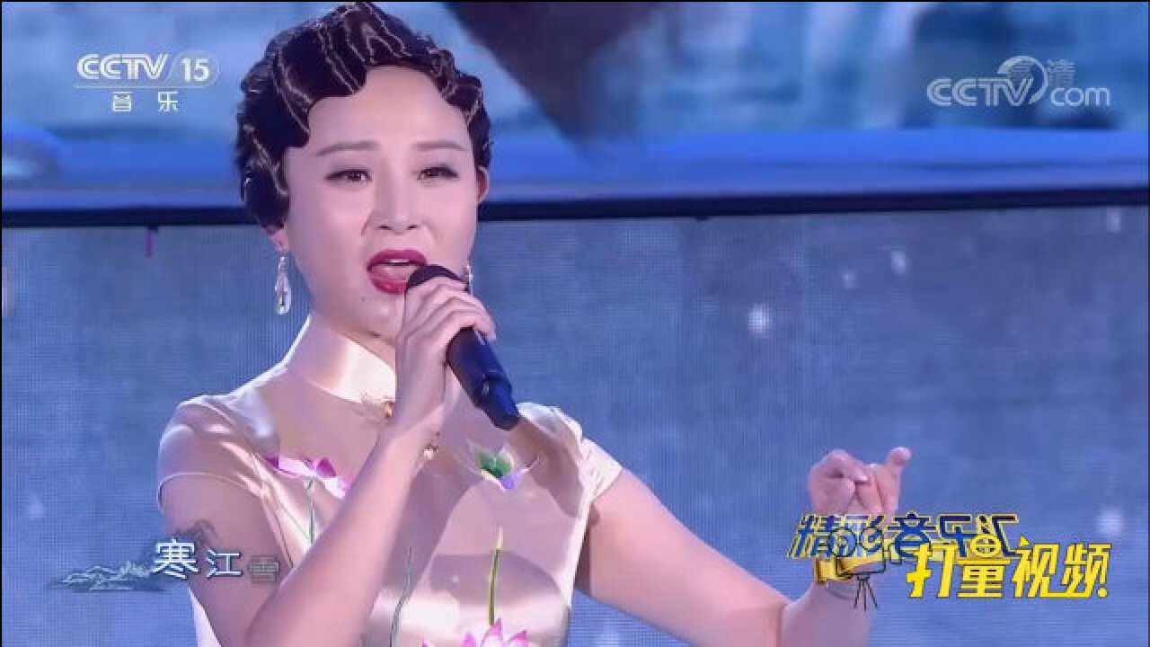 储兰兰演唱《江雪》,歌声美人更美,仿佛画中人