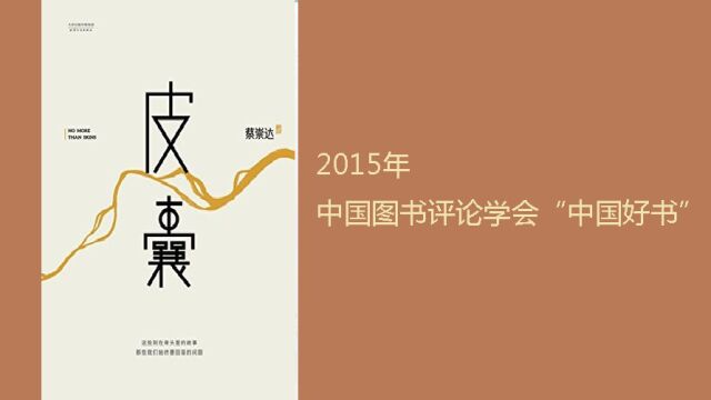 蔡崇达《皮囊》2015年中国图书评论学会“中国好书”