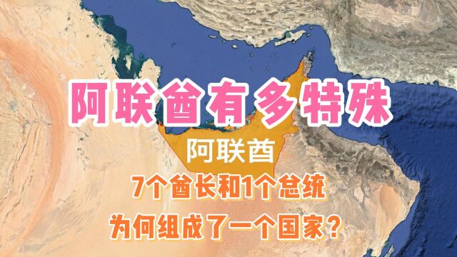 阿联酋有多特殊,7个酋长和1个总统,为何组成了一个国家?