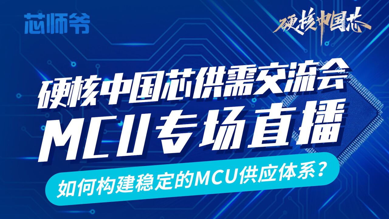 硬核中国芯供需交流会  MCU 专场直播回放