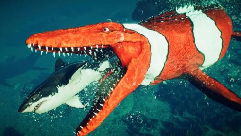 侏罗纪世界：凶恶大白鲨遇见史前沧龙