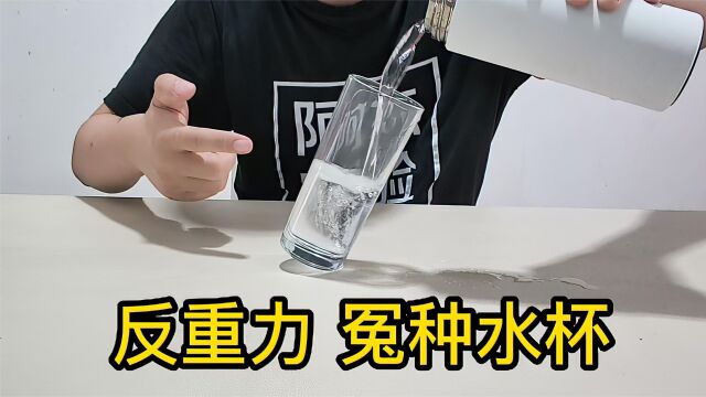 网购一款黑科技“反重力水杯”,一岁小孩都能用它表演魔术