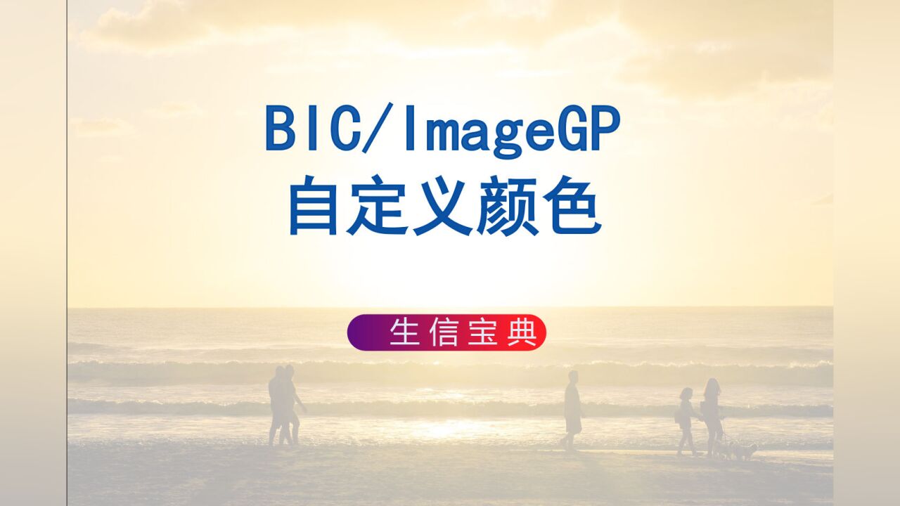 高颜值免费在线 SCI 绘图工具(BIC/ImageGP)004自定义颜色